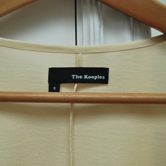 The Kooples Women's Beige Fancy T-Shirt - Picture 3 of 7
